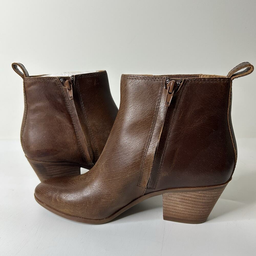 FRYE AND CO. Brown Leather Ankle Booties - Picture 6 of 7